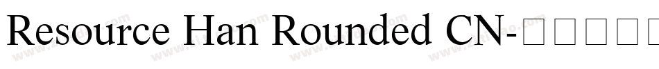 Resource Han Rounded CN字体转换